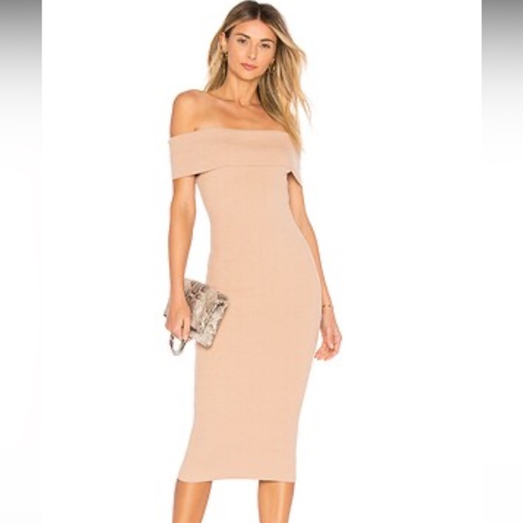 MAJORELLE Dresses & Skirts - MAJORELLE Lulu Ribbed Knit Sweater Dress in Bone Size Medium